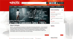 Desktop Screenshot of incits.org